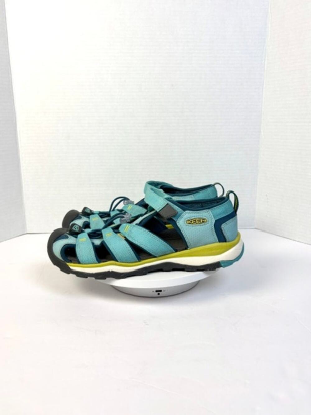 KEEN Newport H2 Sandals Women's Sz 6 Aqua Blue Waterproof‎ Bungee Outdoor Hiking